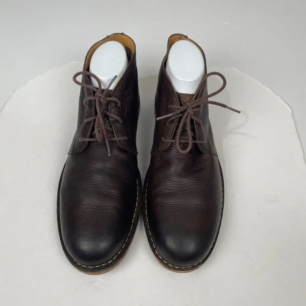 Cole Haan Men's Brown Leather Glenn Chukka Boots Size 12 M‎ Shoes Pre Owned